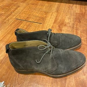 ISAIA NAPOLI BROWN ANKLE BOOTS SUEDE CHUKKA 7